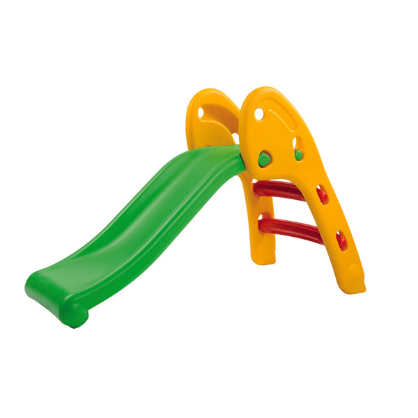 acquista Scivolo per Bambini 110x54x70 cm Pieghevole in Plastica Verde e Arancione