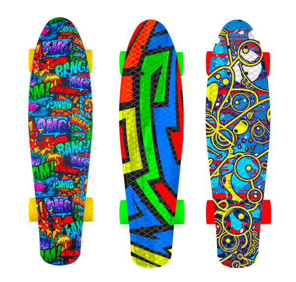 online Skateboard con Tavola 57 cm in PP Kolor Multicolore