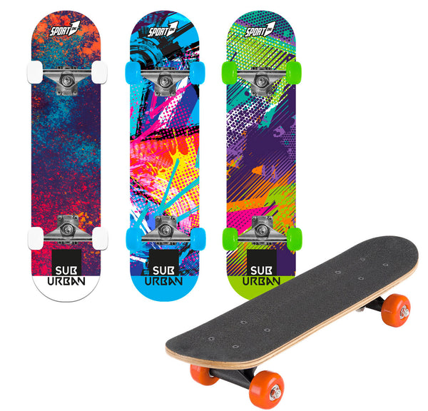 sconto Skateboard con Tavola 80 cm in Legno Concava Sub Urban Multicolore