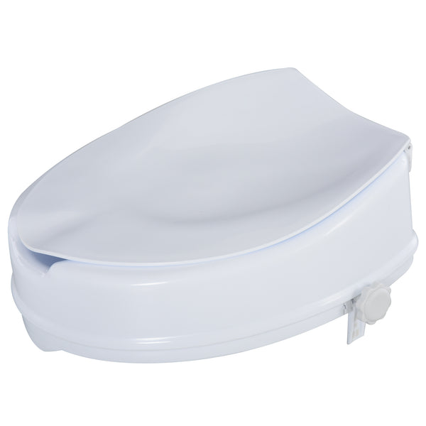 Erhöhter WC-Sitz 35x40x16 cm aus weißem Polypropylen acquista