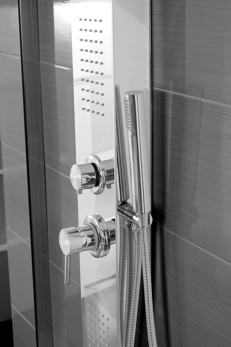 Colonna Doccia Idromassaggio in Acciaio Inox Cromato Feridras Infinity-3