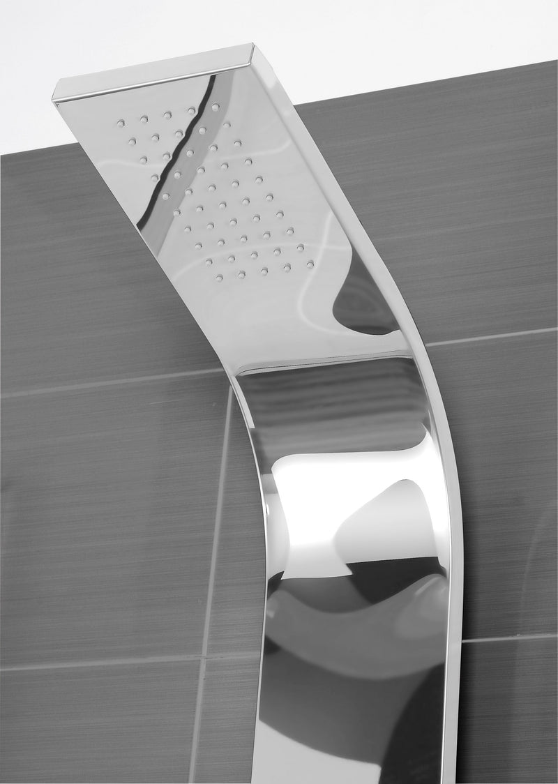 Colonna Doccia Idromassaggio in Acciaio Inox Cromato Feridras Infinity-2