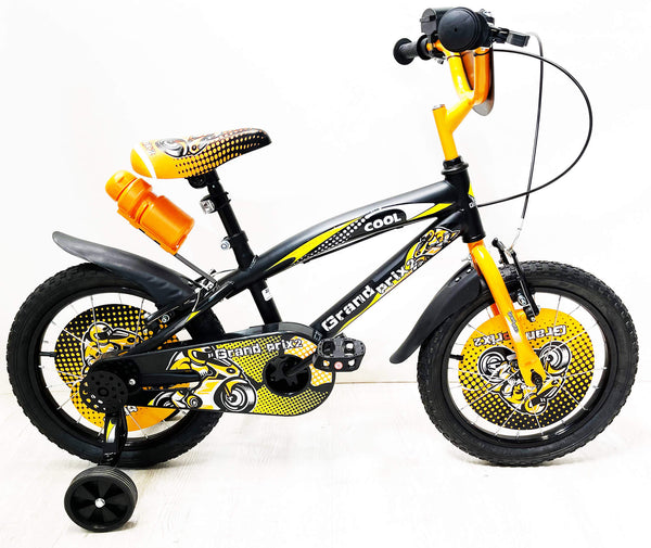 14" Kinderfahrrad 2 Bremsen mit Wasserflasche und schwarzem Frontschild acquista