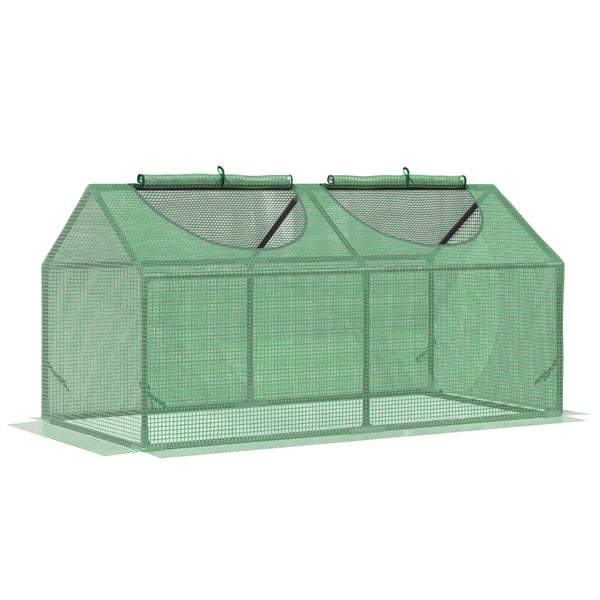prezzo Serra da Giardino 120x60x60 cm con Copertura in PE Verde