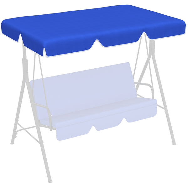 prezzo Tettuccio di Ricambio per Dondolo 192x144 cm in Poliestere Blu