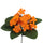 Set mit 12 künstlichen Veilchenbüschen Höhe 21 cm Orange