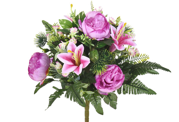 prezzo Set 2 Künstlicher Blumenstrauß mit Pfingstrosen Höhe 51 cm