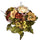 Set 2 Künstlicher Strauß Hortensien mit Rosen Höhe 34 cm Grün