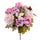 Künstlicher Blumenstrauß aus Rosen und Dahlien Höhe 34 cm Lila