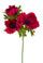 Set 8 künstliche Anemonenblumen, bestehend aus 3 Blumen, Höhe 46 cm, rot