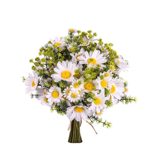 acquista Set 2 künstliche Gänseblümchen, Höhe 35 cm, weiß