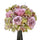 Set 2 künstliche Blumensträuße, bestehend aus 11 Rosen- und Hortensienblüten, Höhe 20 cm, Rosa