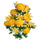 Set 2 künstliche Ranunkeln/Orchideen-Bouquet X 18 50 cm
