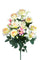 Set 2 Künstlicher Blumenstrauß bestehend aus 14 künstlichen Blumen aus Rosen und Orchideen Höhe 56 cm