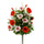 Set 2 Künstlicher Blumenstrauß, bestehend aus 14 künstlichen Anemonenblumen, Höhe 46 cm, rot