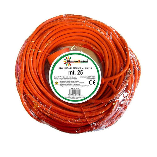 Stromverlängerung 25m Kabel 2x1,5mm 3300W Orange sconto