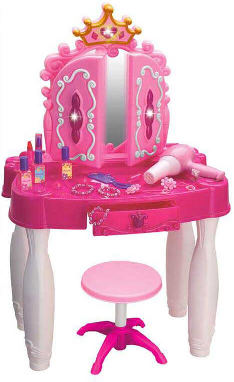 Kids Joy Glamour rosa und weißer Spielzeugspiegel für Kinder online
