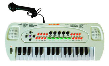 sconto Pianola 32 Tasten mit Mikrofon und weißem Recorder