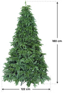 Albero di Natale Artificiale Vanzetti Foresta Umbra Verde Varie Misure-3