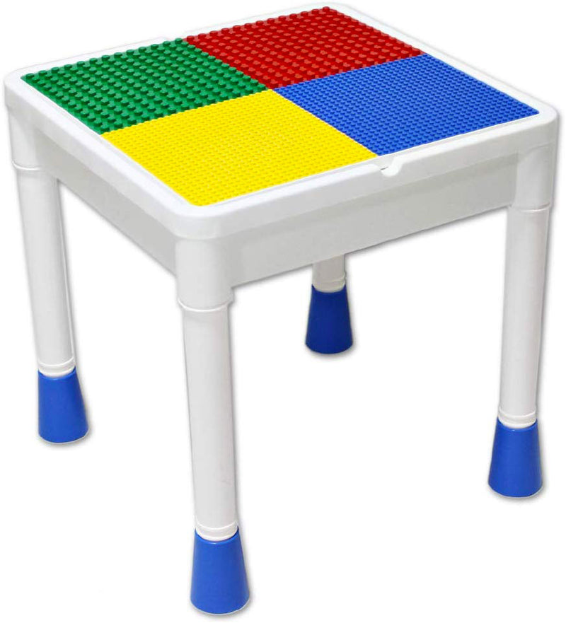 Tavolino Multiuso 3 in 1 per Bambini con 2 Sedie Kids Joy Block Desk-2