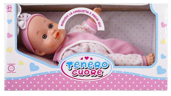 sconto Tender Heart Baby Doll H26 cm mit rosa Kleid