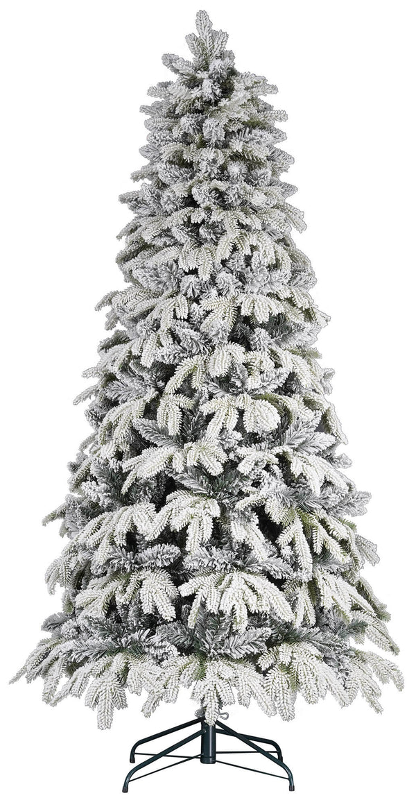 online Künstlicher Weihnachtsbaum mit Schnee bedeckt 210 cm 63 grüne Zypressenzweige