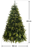 Albero di Natale Artificiale 210 cm 68 Rami Vanzetti Pino delle Murge Verde-2