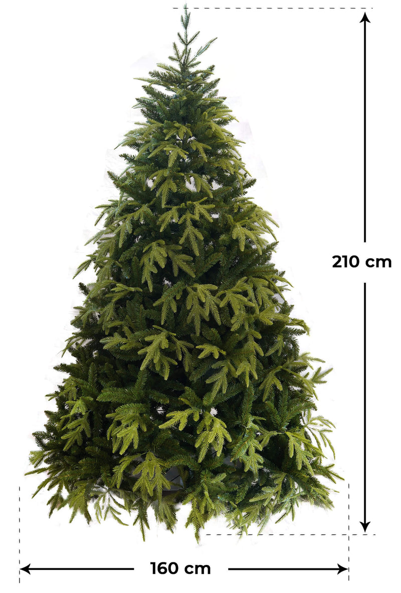 Albero di Natale Artificiale 210 cm 68 Rami Vanzetti Pino delle Murge Verde-2