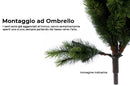 Albero di Natale Artificiale 150 cm 30 Rami Pino del Gargano Verde-3
