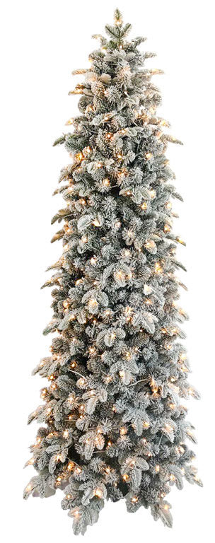 online Künstlicher Weihnachtsbaum mit Schnee bedeckt, mit LED-Leuchten, grüne Gargano-Tanne, verschiedene Größen