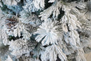 Albero di Natale Artificiale Innevato 180 cm 25 Rami con Pigne e Tronco Cedro Verde-2