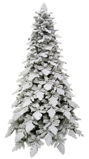 Albero di Natale Artificiale Innevato 240 cm 99 Rami  Rovere del Gargano Verde-1