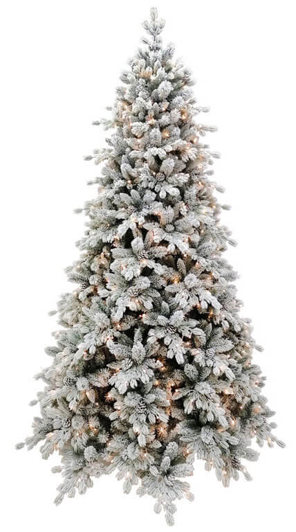 prezzo Künstlicher Weihnachtsbaum mit Schnee bedeckt 210 cm 55 Zweige 450 LED-Leuchten Farnetto del Gargano Grün