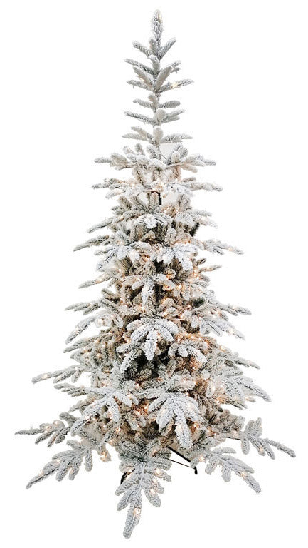 Künstlicher Weihnachtsbaum mit Schnee bedeckt 210 cm 40 Zweige mit 300 LEDs Grüne Gargano-Buche sconto