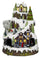 Weihnachtsdorf Carillon aus Harz mit Karussell in Bewegung