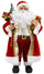 Weihnachtsmannpuppe H60 cm mit Rotem Bären