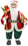 Weihnachtsmannpuppe H80 cm mit Sack und roter Geschenkbox