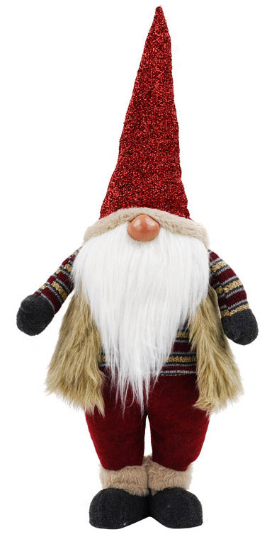 Weihnachtsmannzwerg H70 cm aus rotem Stoff sconto