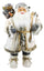 Weihnachtsmannpuppe H80 cm mit Kleidung aus weißem Stoff