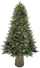 Albero di Natale Artificiale 210 cm 48 Rami con 300 LED e Tronco Pino dell'Irpinia Verde-1