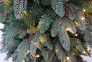 Albero di Natale Artificiale 210 cm 48 Rami con 300 LED e Tronco Pino dell'Irpinia Verde-2