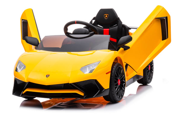 Macchina Elettrica per Bambini 12V con Licenza Lamborghini Aventador Gialla prezzo