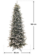 Albero di Natale Artificiale Innevato Pino Silvestre Verde Varie Misure-2