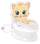 Lerntöpfchen für Kinder 27 x 41 x 45 cm mit Geräuschspülung Katzentoilette