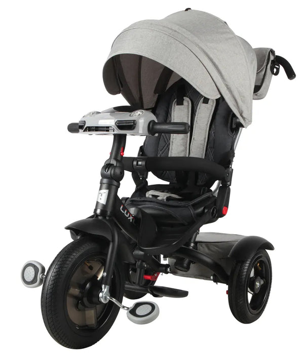 Triciclo Passeggino per Bambini 95x52x105 cm con Seggiolino Reversibile Jolly Grigio prezzo