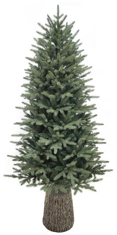 sconto Künstlicher Weihnachtsbaum 240 cm 60 Zweige mit grünem Adamello-Kiefernstamm