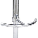 Sgabello con Alzata a Gas Seduta Girevole in Similpelle Skin Nero-4