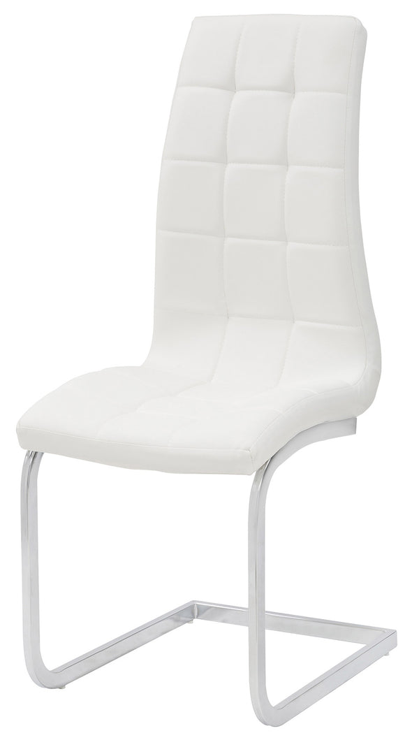 acquista Gepolsterter Stuhl 42x57x106 cm in Kunstleder Weiß Sohl