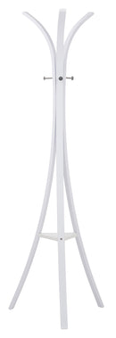 Appendiabiti 45x45x175 cm in Metallo Laccato New Star Bianco-1