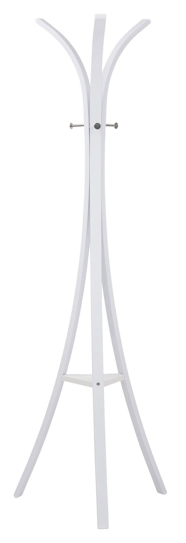 Kleiderbügel 45x45x175 cm aus weiß lackiertem Metall New Star prezzo